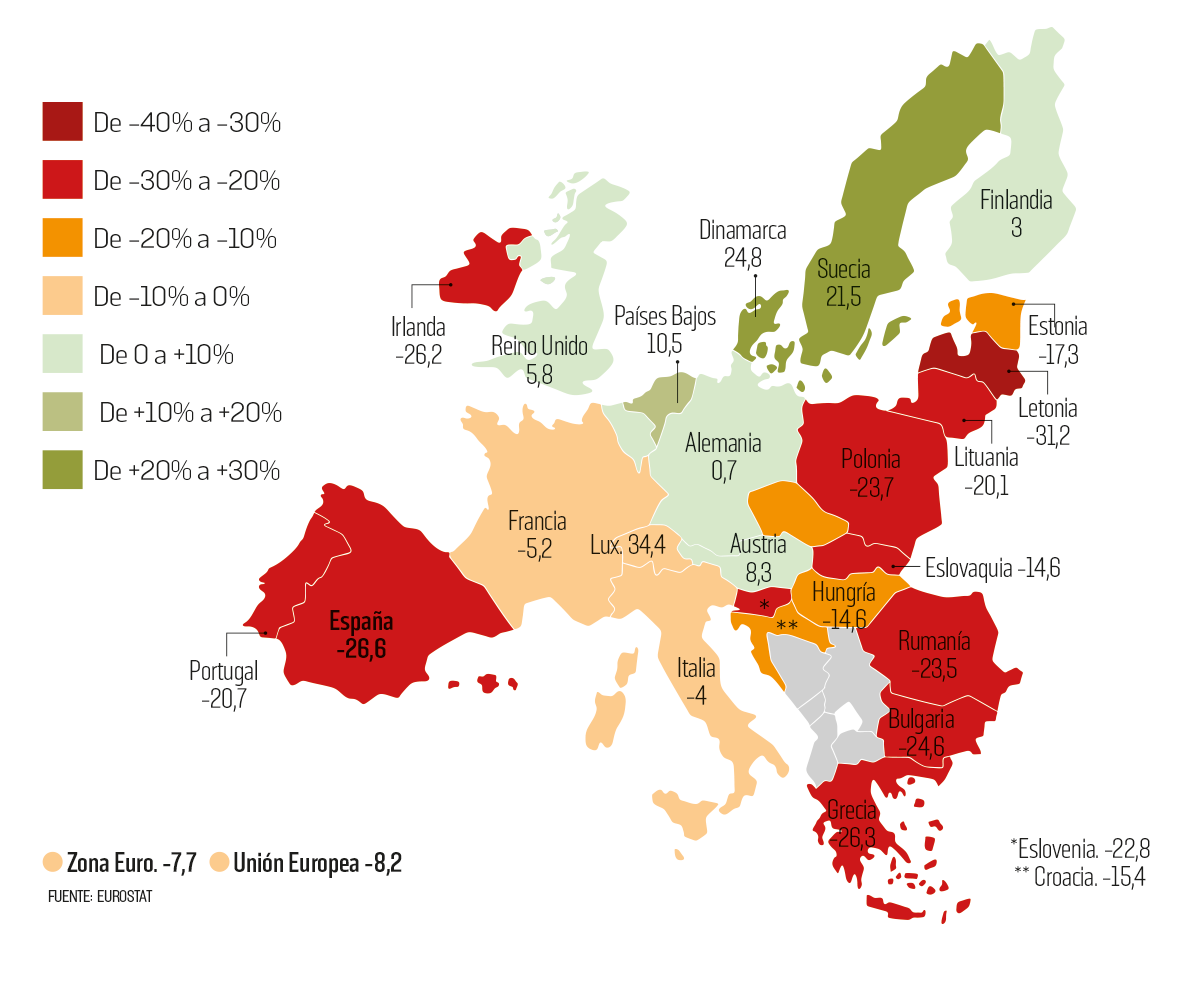 Cada vez menos población joven en el Sur y el Este de la Unión Europea